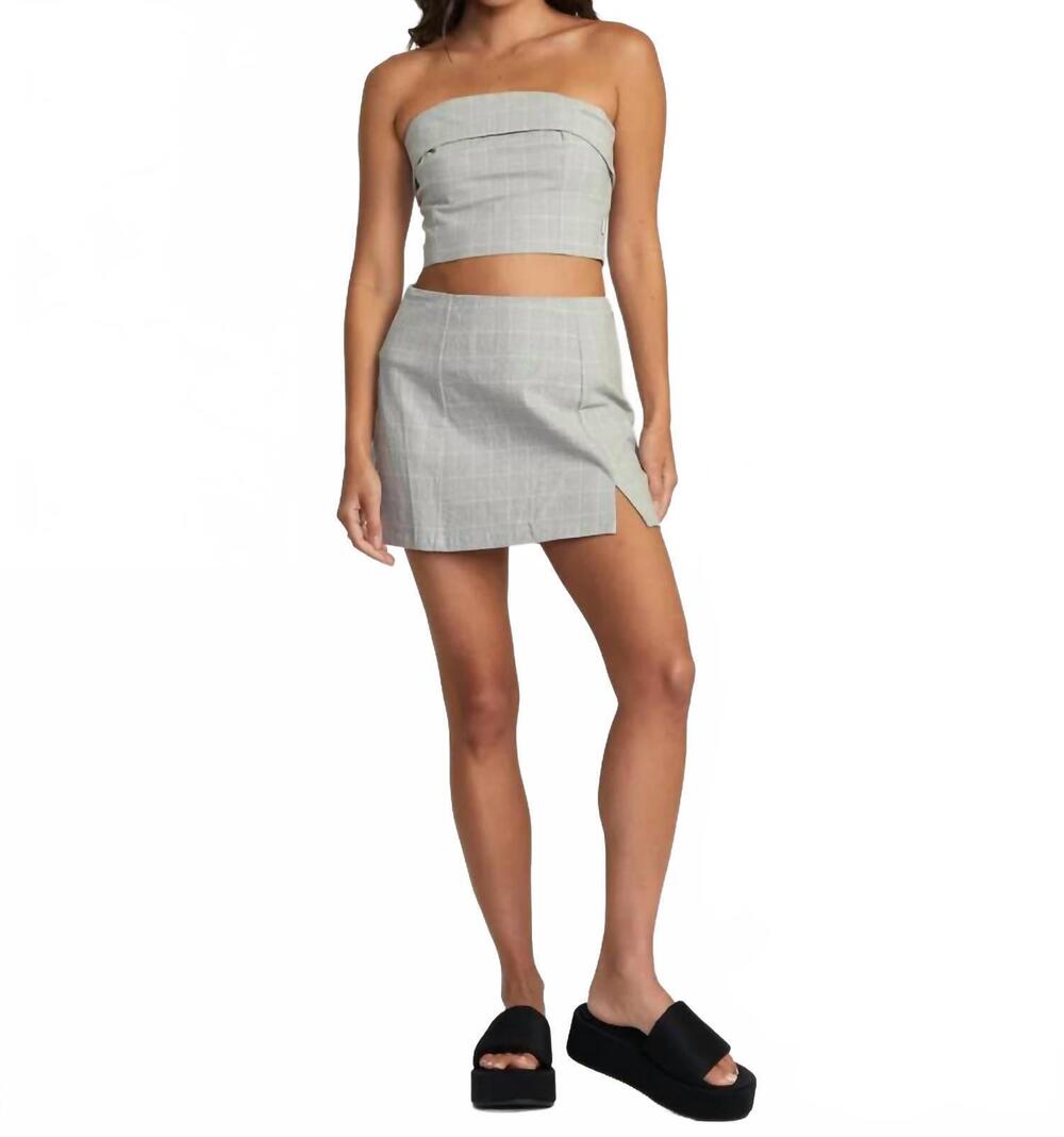 NEW RVCA reform skirt in dark khaki